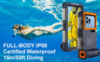 Funda subacuática de buceo profesional para iPhone 14, 13, 15, 16 Pro Max, S25 Ultra, S24 FE, 50 pies/15m - details 2