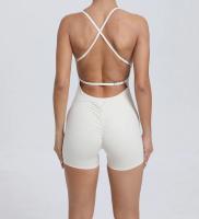 Mono de yoga Peach para levantamiento de glúteos y espalda hermosa para correr al aire libre para mujer, ejercicio ajustado, mono de fitness de secado rápido - details 5