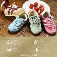 Nuevos zapatos de tablero para niños y niñas, Velcro, lona, deportes, correr - details 7