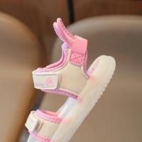 Sandalias de dibujos animados para niños y niñas, zapatos de playa suaves, informales, antideslizantes, color rosa verdoso, de 2 a 12 años - details 4