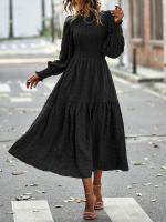 Vestido elegante de manga larga con cintura elegante de otoño e invierno para mujer - details 26