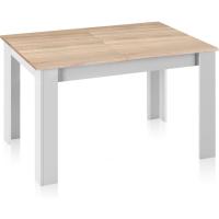 Mesa de Comedor Extensible Diseño Rectangular Danna Acabado en Blanco Artik y Roble Canadian - details 7