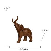 Estatuilla de esculturas de animales para decoración del hogar, elefante de la suerte, estatua de resina, adorno para manualidades, decoración de habitación, regalo de Navidad DIY - details 24