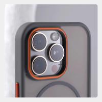 Funda magnética translúcida mate de lujo para iPhone 16 Pro Max 15 14 Plus 13 Pro 12 para cubierta de carga inalámbrica Magsafe a prueba de golpes - details 5