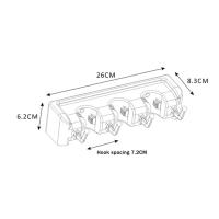 Soporte de plástico impermeable para fregona y escoba, gancho de almacenamiento para el hogar, adecuado para cocina y jardín - details 5