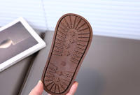 Botas de cuero con cremallera lateral y forro de terciopelo para niños, estilo retro británico. - details 7