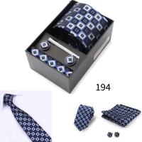 Caja de regalo de corbata para hombre con corbatas, pañuelos, gemelos, pinzas para corbata, conjuntos de 6 piezas, corbatas formales para festivales de bodas y negocios en grupo - details 33