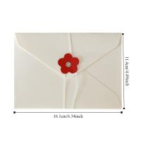 20 piezas Vintage San Valentín sobres de ventana sobre de regalo sobre de efectivo sobres de papel Kraft con botón lazo amor - details 0
