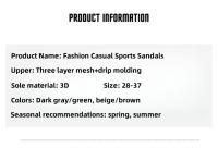 Sandalias de Moda Casual para Niños CKNOY Suela Suave Antideslizante para Deportes de Playa - details 3