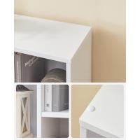 =Estantería con 5 Compartimentos, Mueble de Almacenamiento para Libros, partición separadora, Expositor, para salón, Dormitorio, Oficina, 24 x 50 x 80 cm, Blanco LBC25WT - details 4