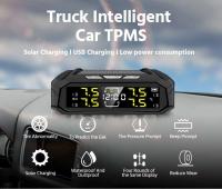 Sensor de E-ACE para coche TPMS, sistema inteligente de monitoreo de presión de neumáticos de 8bar para vehículos con 4 sensores, reloj electrónico, pantalla LCD - details 0