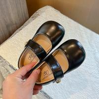 Zapatos de cuero para niños y niñas, zapatillas versátiles informales antideslizantes de fondo suave de princesa de estilo coreano, a la moda, novedad de otoño, 2024 - details 4