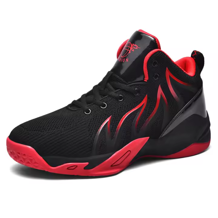 Zapatillas de Baloncesto de Caña Alta para Hombres Zapatos Deportivos Transpirables Cómodos para Entrenamiento en Gimnasio Zapatillas de Techo Alto para Chicos - 1