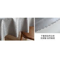 Mantel redondo de vinilo 100% impermeable, mantel rectangular, mesas, cubierta de mesa limpiable para decoración de fiesta y cena de cocina - details 13