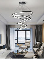 LEFANGXING Luces Colgantes LED Lámpara de Estair de Albúmino para Sala de Estar - details 0