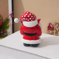 Adorno navideño creativo de Papá Noel, adorno de resina para sala de estar, comedor, adorno artesanal de mesa - details 3