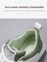 Zapatos De Tablero Versátiles, Zapatos Blancos De Moda Transpirables Para Hombres, Zapatos Deportivos Casuales De Suela Gruesa Que Aumentan - details 4