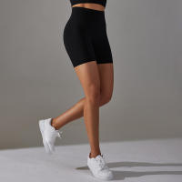 Hamidou-pantalones cortos deportivos de Yoga para mujer, mallas transpirables sin costuras para correr, ciclismo, cintura alta, entrenamiento, gimnasio, Verano - details 18