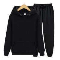 Jersey de color liso para hombre, ribete deportivo, sudadera con capucha de lana - details 4