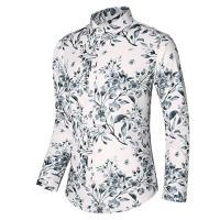 Camisas Casuales para Hombres Impresión de Moda, Elástica, Sin Hierro, Talla Grande - details 12