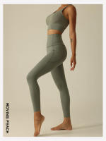 Movimiento de Yoga Leggings para las mujeres deportes pantalones ajustados de cintura alta con ajustado largo pantalones cookteca - details 14