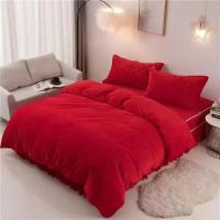 Cubierta de Edredón de Terciopelo Grueso para Invierno Súper Suave y Cálida Cubierta de Edredón de Leche de Un Solo Pieza para Ropa de Cama - details 4