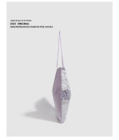 Bolso de lentejuelas de terciopelo morado, bolso de lona con encaje, nuevo bolso de mano de alta gama para viajeros, bolso de hombro de gran capacidad. - details 3