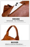 Mochila De Estilo Vintage para mujer, morral de piel sintética suave, informal, a la moda - details 28