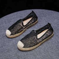 Nuevos zapatos planos de alta calidad, tela tejida de seda dorada para mujer, zapatillas de lona de verano, marca famosa - details 9