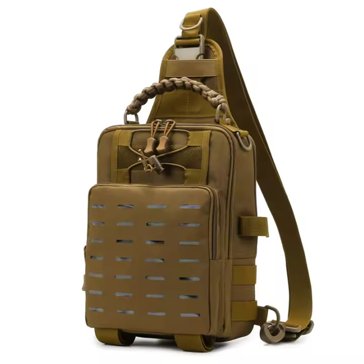 Mochila Táctica de Láser para Pesca con Bolsillo Molle para Viajes al Aire Libre Camping Senderismo Ciclismo Bolso de Mano para Señuelos y Rodillo de Pecho - 1