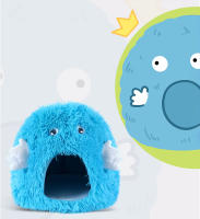 Nueva Cama Para Mascotas Invierno Caliente Sillón De Gato De Peluche Desmontable Lavable Villa De Dibujos Animados Den Para Gatos Cartoon Casa De Mascotas - details 10