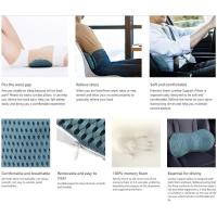 Cojín de Espalda Baja de Espuma de Memoria Almohada de Apoyo Lumbar para Cama, Asiento de Coche - details 2