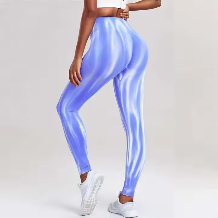 Ropa ajustada sin costuras para mujer, cintura alta, pantalones de yoga y gimnasio. - 1