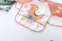 Baberos impermeables de dibujos animados para bebé, delantal de bolsillo de manga larga para comer y dibujar, de 0 a 3 años - details 10