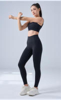 Pantalones deportivos desnudos de cintura alta y glúteos sin tacones, pantalones de gimnasia, ropa de yoga - details 3