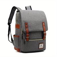 Mochila de estudiante Mochila de viaje Mochila casual al aire libre para hombres y mujeres Bolsa de computadora Bolsa de hombro Mochila multiusos con decoración de cinturón - details 6