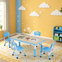 Mesa de Niños Ajustable en Altura Juego de Sillas de 4 Ideal para Jardín de Infantes y Habitación - details 53