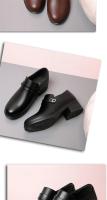 Zapatos de Oficina para Mujer de Moda y Comodidad Punta Redonda de Cuero Suave Suela Suave - details 17