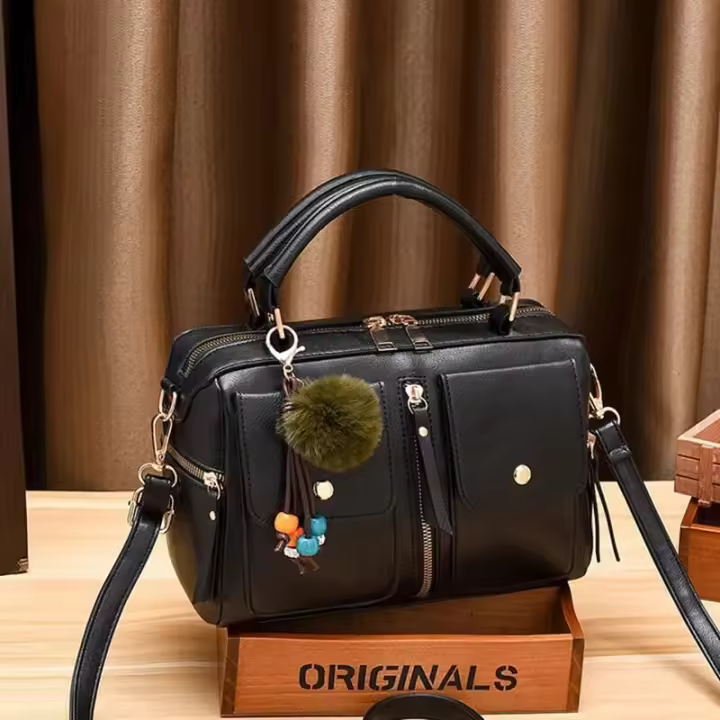 Mochila de Lujo Leten Diseño Paisley a la Moda Gran Capacidad Estilo Cruzado de Cuero PU - 1