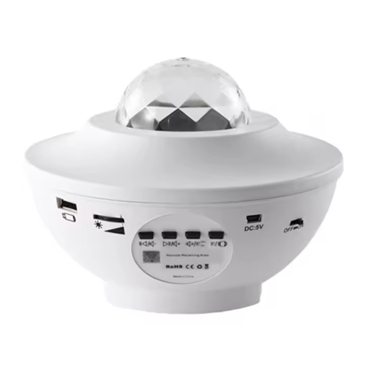 Bluetooth Música Rotación Ondulación Estrella Completa Láser Planeta Luz Dormitorio Luz Ambiente Proyección Luces de Noche - 1