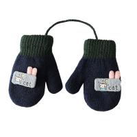 Guantes de punto para niños y niñas, manoplas cálidas, dibujos animados, conejo, lindo - details 6