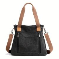 Bolso bandolera multifuncional de gran capacidad con hombro de lona para mujer, moda al aire libre - details 2