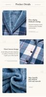 Manta de Chal a cuadros para interiores, mantas cálidas de invierno - details 9