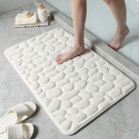Alfombra de Baño de Piedra Cobblestone con Almohadilla de Espuma de Memoria Antideslizante - details 5