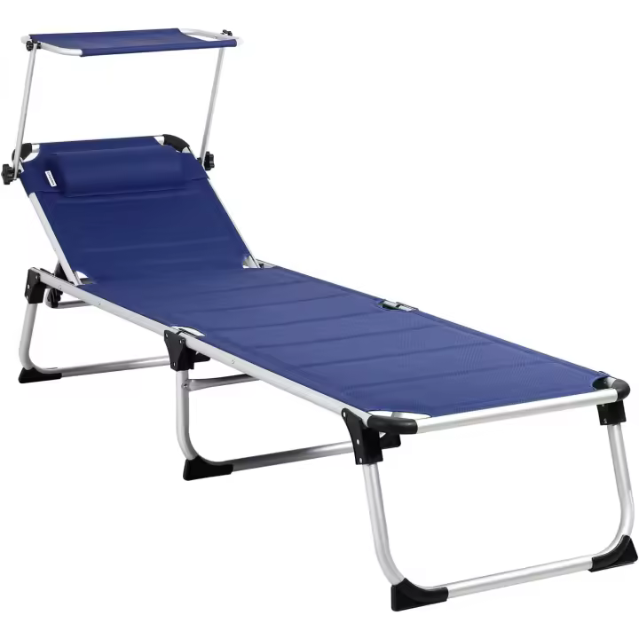 Confort Plus Plegable Capacidad 150Kg 210x60x81cm Acolchada Playa Piscina Parasol - 1