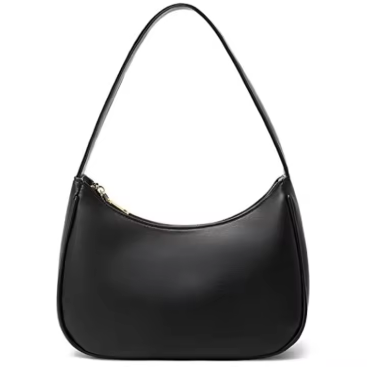 Bolso de hombro para mujer, nuevo estilo, bonito bolso tipo hobo, mini bolso de mano con cremallera. - 1