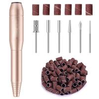 Portable Electric Nail Drill, Compact Efile Electrical Professional Nail File Kit for Acrylic, Gel Nails,Gold - details 0