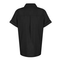 Camisa Simple y a la Moda para Mujer Algodón y Lino Informales, Clásicas con Manga Corta y Borlas - details 89