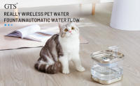 Fuente de Gato de Acero Inoxidable Alimentado por Batería Sensor Inalámbrico Circulación Automática Dispensador de Agua - details 13