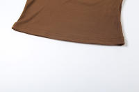 BUNO-chándales informales para Mujer, conjunto de 2 piezas, chalecos cortos elásticos con cuello en U y pantalones cortos acanalados, ropa deportiva concisa para gimnasio - details 85